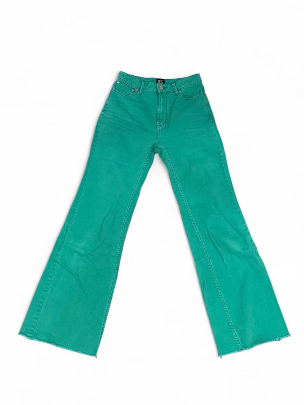 BDG Teal High-Rise Flared Jeans